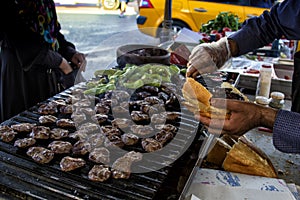 traditional barbecued meatballs.