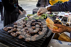 Traditional barbecued meatballs.