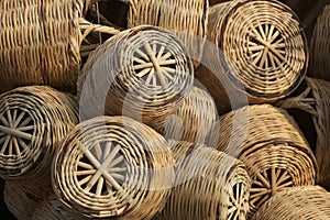 Traditional baskets made of wicker