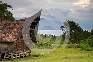 Traditional Batak house in Northern Sumatra