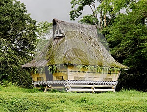 Traditional Batak house in Sumatra