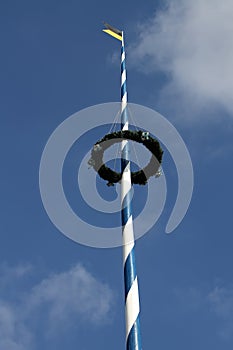 Traditional bavarian maypole