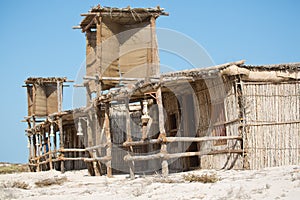 Traditional Beachhut at Jebel Ali Wildlife Sanctuary