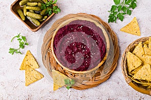 Traditional beetroot dip