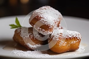 Traditional beignets. Generate Ai