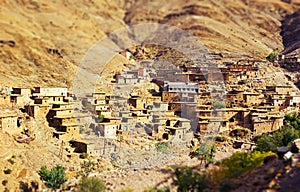 Traditional Berber Mountain Village in Morocco