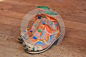 Traditional Bhutanese footwear photo