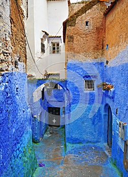 Traditional blue house in Chefchaouen