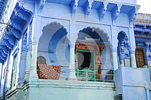 Traditional blue house in Jodhpur