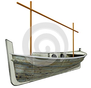 Traditional boat  in the balearic islands