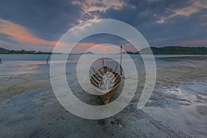 Traditional boat in the beach