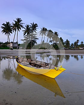 Traditional boat at Bintan Island Indonesia