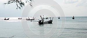 .traditional boat fishing in southeast asia