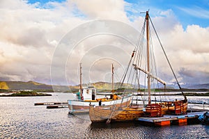 Traditional boats at Haholmen island, Norway