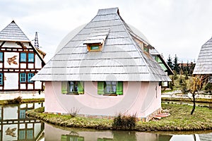 Traditional Bosnian old vintage house or cabin