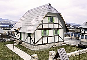 Traditional Bosnian old vintage house or cabin