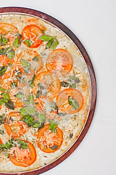 Traditional Brazilian Marguerita pizza