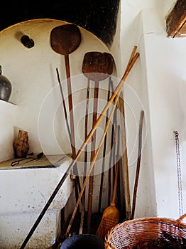 Traditional Bread backing oven with related tools instrument