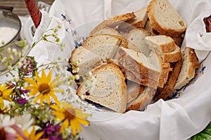 Traditional bread making in Transylvania, Romania near Brasov and Sighisoara
