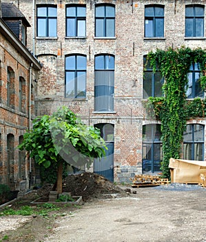 Traditional brick building