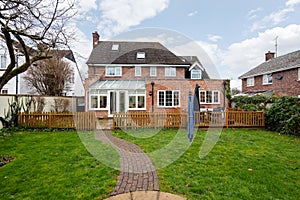 Traditional brick built extended detached house