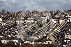 Traditional british houses, Plymouth, UK