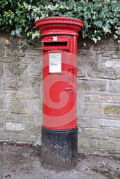 Traditional British Post Box photo