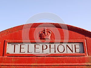 Traditional British Red Phone Box