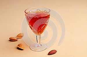 Traditional brown almond liquid