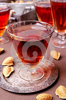 Traditional brown almond liquid