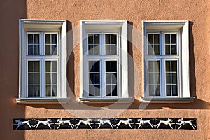 Traditional building architecture in Gdansk