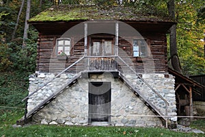 Traditional building that can be found near the Bran Castle in Romania