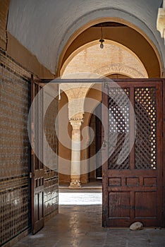 Traditional building in Houmt El Souk in Djerba, Tunisi photo