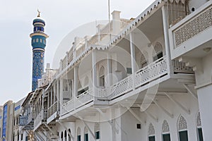 Traditional building style in Muscat Oman photo