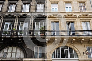 Traditional buildings in Bordeaux city center
