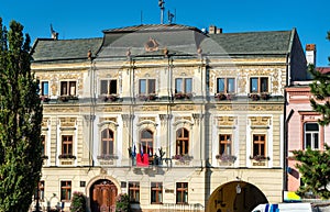 Traditional buildings in the old town of Presov, Slovakia