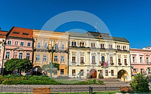 Tradiční budovy ve starém městě Prešov, Slovensko