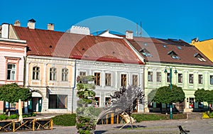 Tradiční budovy ve starém městě Prešov, Slovensko