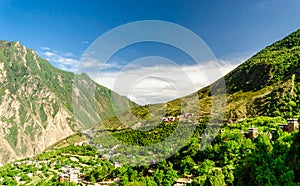 Traditional buildings of tibetan village jiaju in China