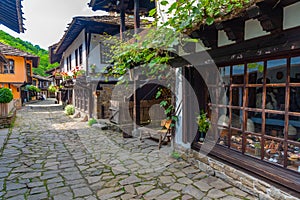 Traditional bulgarian architecture displayed at Etar ethnographic complex