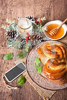 Traditional Bulgarian Christmas Pita Bread