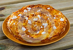 Traditional Bulgarian pie Banitsa