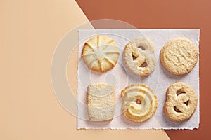 Traditional butter cookies