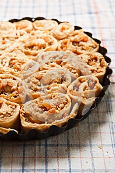 Traditional cake before baking