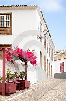 Traditional canarian house in Agulo, La Gomera.