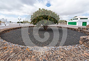 Traditional Canarian village Lanzarote Spain photo