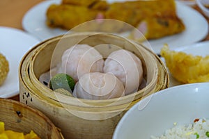 Traditional Cantonese dumpling served in dim sum