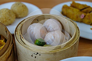 Traditional Cantonese dumpling served in dim sum