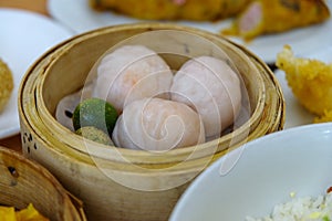Traditional Cantonese dumpling served in dim sum