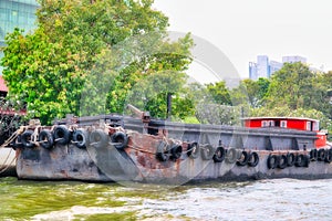 Tradizionale carico nave tailandia 